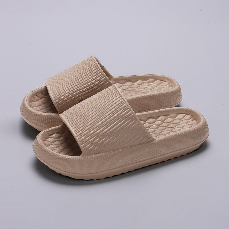 Summer EVA Slippers Solid Color Rhombus Stripe Anti-slip Slippers New Women's Home Shoes Summer EVA Slippers Solid Color Rhombus | Ectron Online