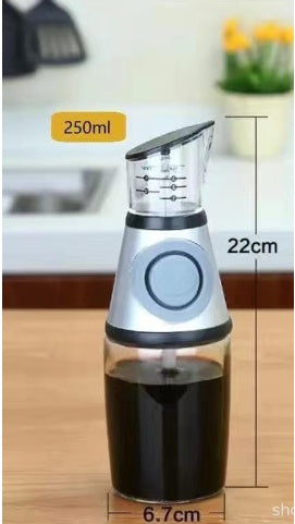 500ml Measurable Glass Oil Bottle – Leakproof Soy Sauce Dispenser 500ml Measurable Glass Bottle Oil Bottle | Ectron Online
