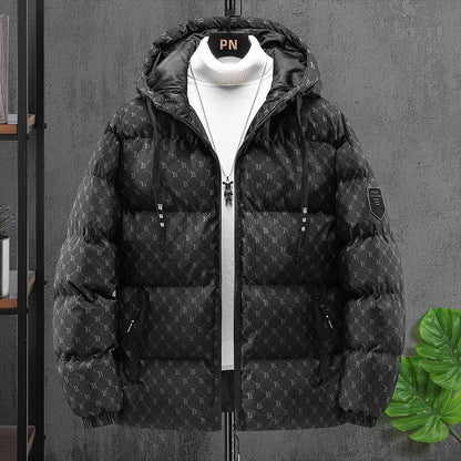 Men's Padded Hooded Cotton Coat