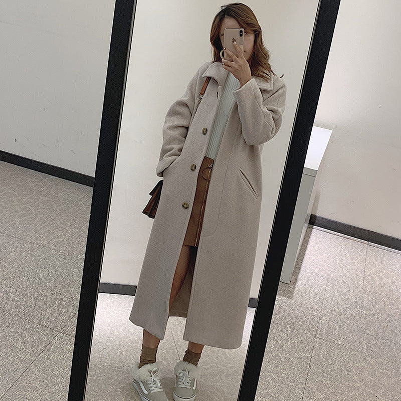 Popular Thin Woolen Cloth Trendy Fashionable Women's Coat