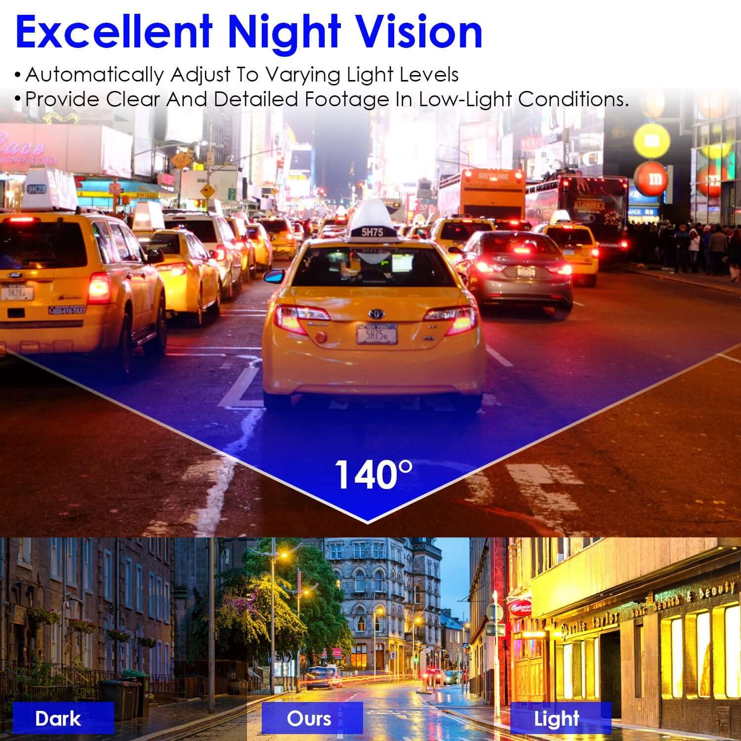 2K HD WiFi Front Dash Cam - 140° 1Pc 2K HD Front Dash Cam For Car With IP | Ectron Online