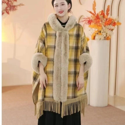 Maillard Plaid Winter Shawl Maillard Plaid, Brushed Thickened Winter | Ectron Online