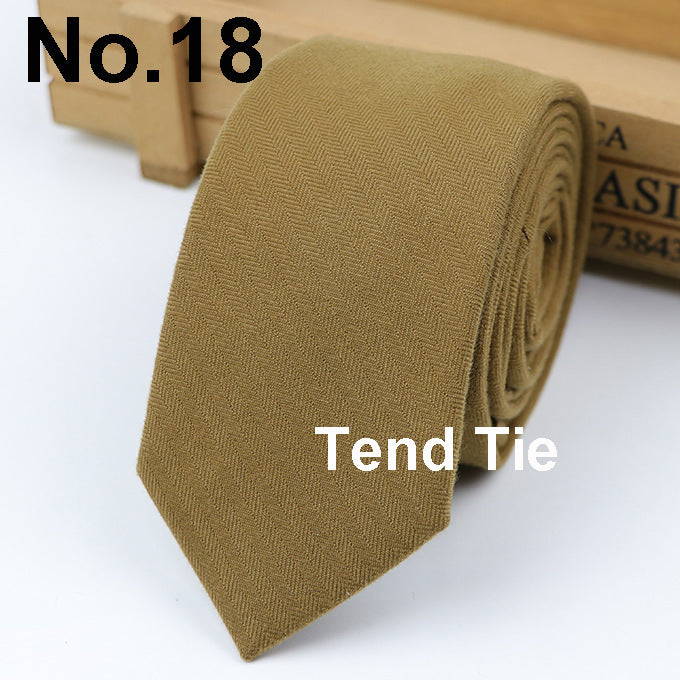 Men's Tie New Ultra-narrow Wool Elegant Atmosphere