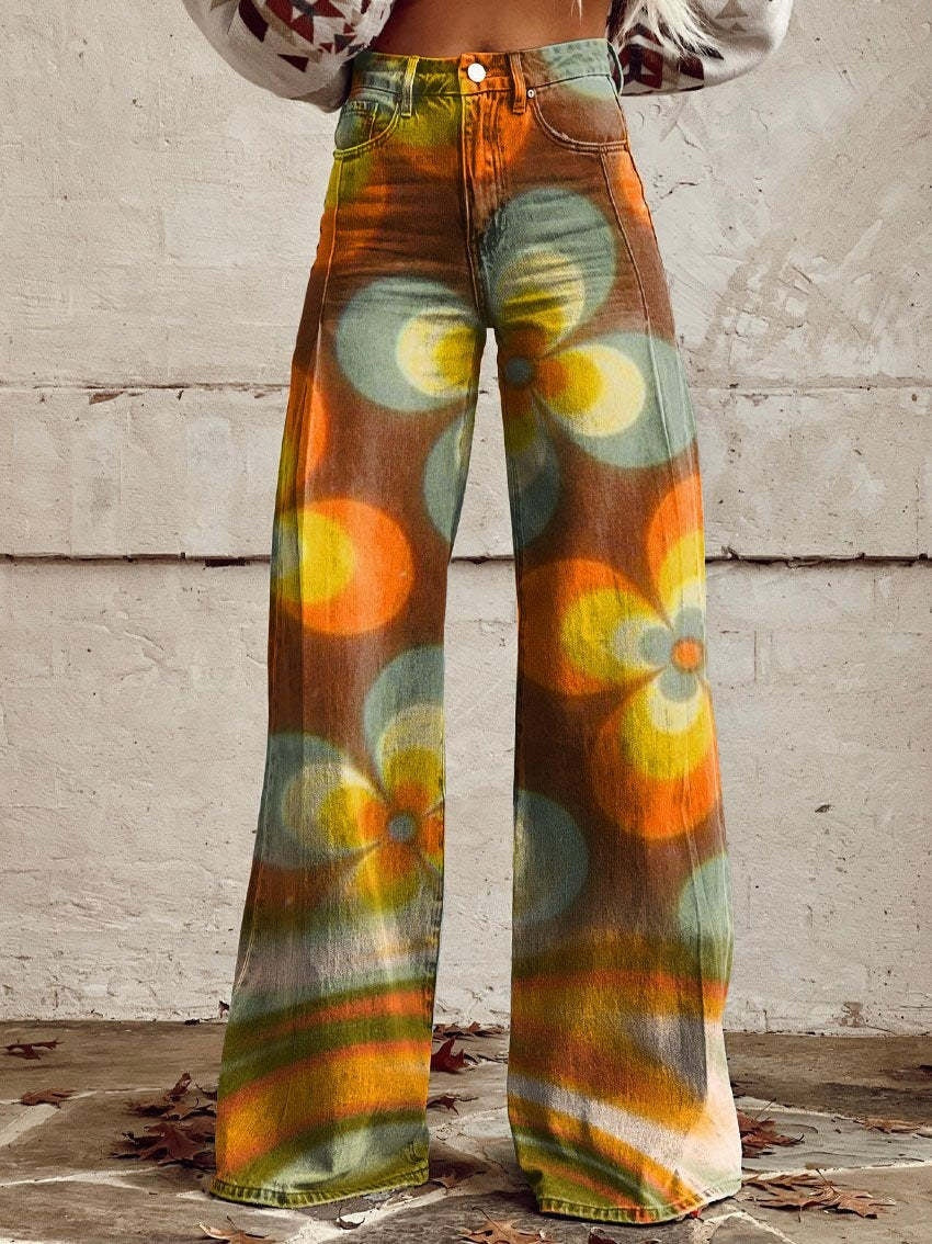 Women's Printed High Waist Loose Fashion Women's Printed High Waist Loose | Ectron Online