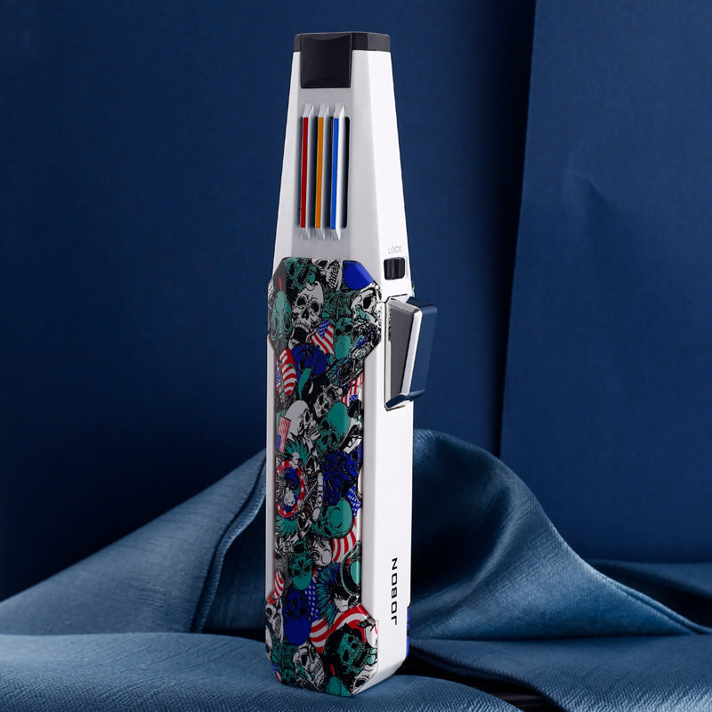 Creative Windproof Pen-Style Gas Lighter – Sleek & Refillable Personality Creative Windproof Straight | Ectron Online