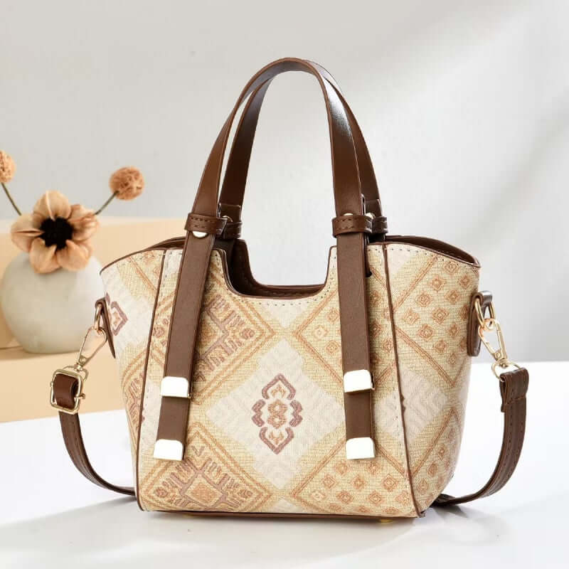 Monogram Boston Pillow Bag - Luxury Jacquard Embroidered Handbag New Model Monogram Boston Pillow Bag - W | Ectron Online