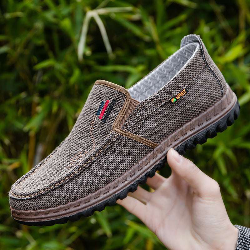Men’s Breathable Canvas Shoes – Soft Bottom & Non-slip Grip Men's Breathable Canvas Shoes Soft Botto | Ectron Online