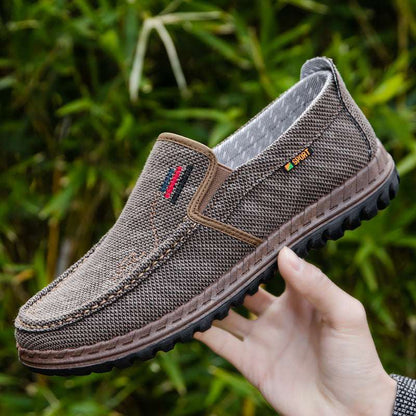 Men’s Breathable Canvas Shoes – Soft Bottom & Non-slip Grip Men's Breathable Canvas Shoes Soft Botto | Ectron Online