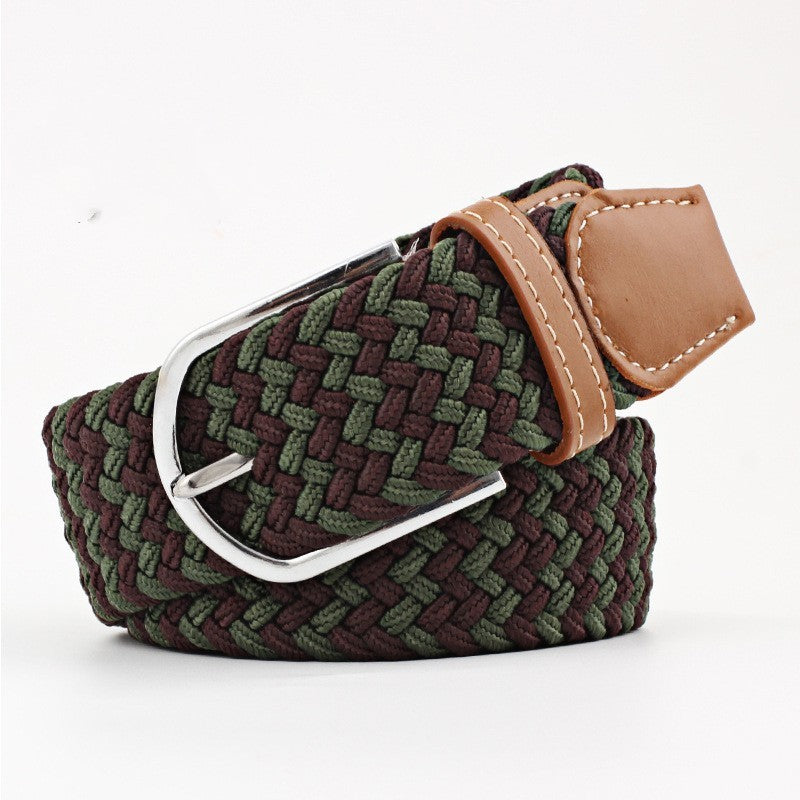 Women's Canvas Pants with Braided Belt Women's Canvas Belt Student Pants Casual | Ectron Online
