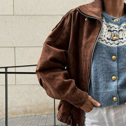 Women's Casual Zip-Up Jacket | Long Sleeve Fall Outerwear with Pockets Women's Casual Zip Up Jacket, Fall Long | Ectron Online