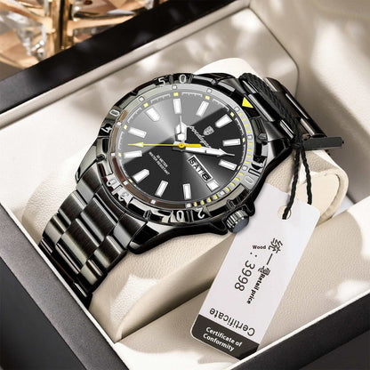 Men's Large Dial Sports Quartz Watch Swiss Brand Waterproof Fashion New Men's | Ectron Online