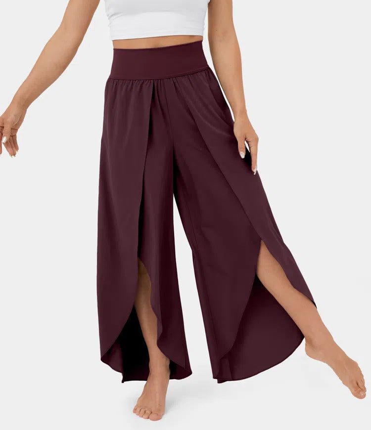 Buy Women's Loose Split Yoga Pants - Summer Fashion Wide Leg Pants | Ectron Online