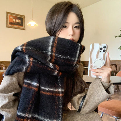Plaid Printed Fashion Scarf Fashion Scarf Casual Plaid Printed Warm | Ectron Online