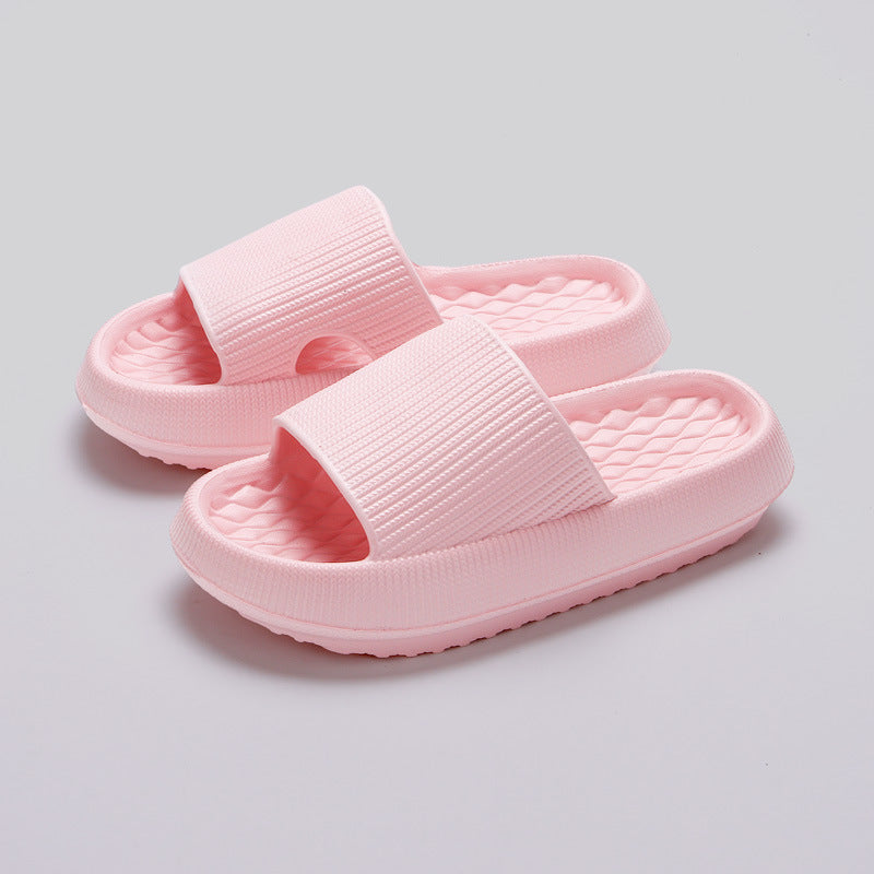 Summer EVA Slippers Solid Color Rhombus Stripe Anti-slip Slippers New Women's Home Shoes Summer EVA Slippers Solid Color Rhombus | Ectron Online