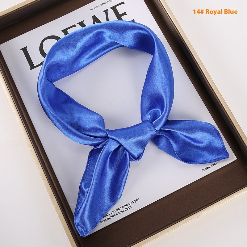 Solid Color Square Scarf - Artificial Silk Elegance Solid Color Square Scarf Artificial Silk | Ectron Online