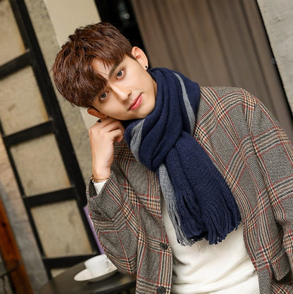 Men Scarves Can Match Colors Fashion Men's Scarves | Ectron Online
