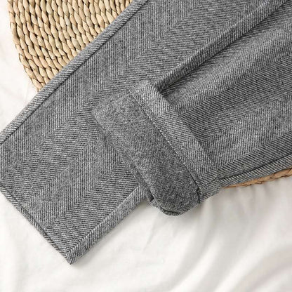 Women's Casual Simple Herringbone Woolen Trousers