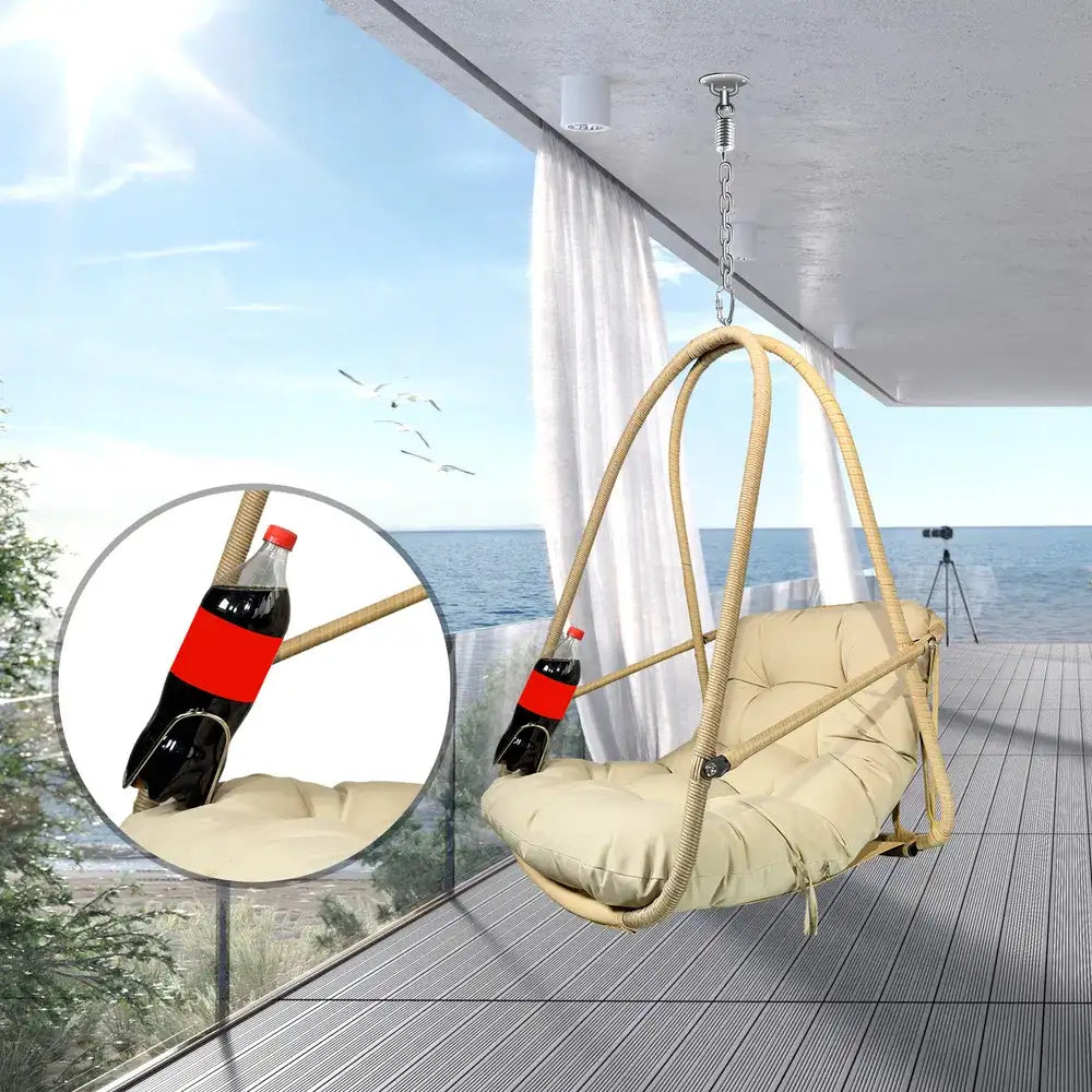 Hanging Egg Chair - Indoor & Outdoor Woven Rattan Swing Chair Hanging Egg Chair - Indoor/Outdoor Woven | Ectron Online