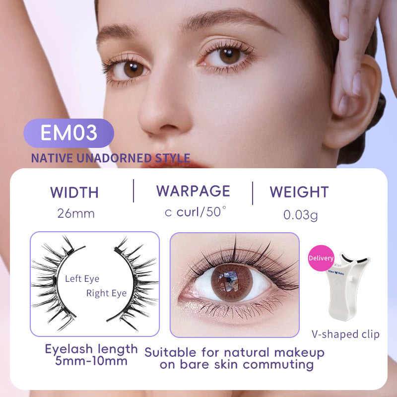 Natural Magnetic Mink False Eyelashes – Soft, Easy to Wear Natural Eyelashes Magnetic Suction False | Ectron Online