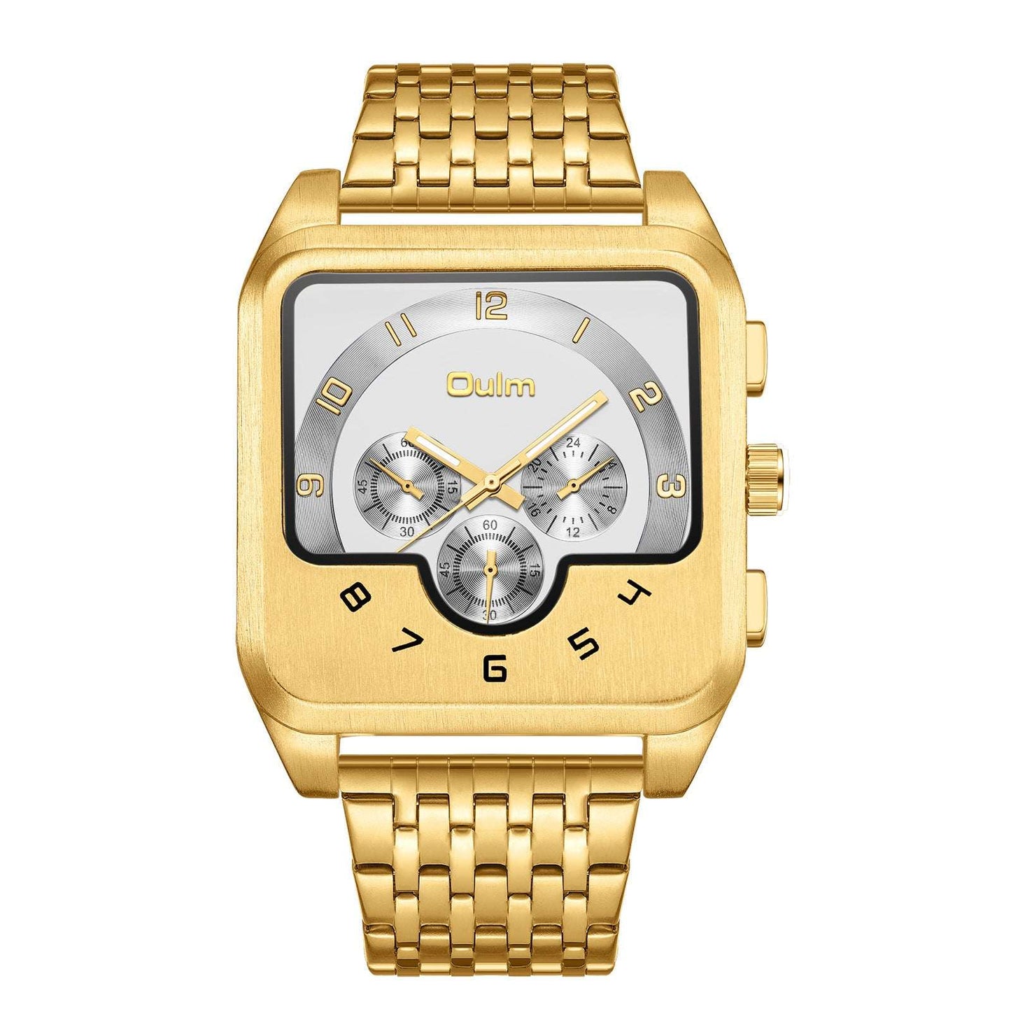 Gold Men's Watch Square Quartz Gold Men's Watch Square Quartz | Ectron Online