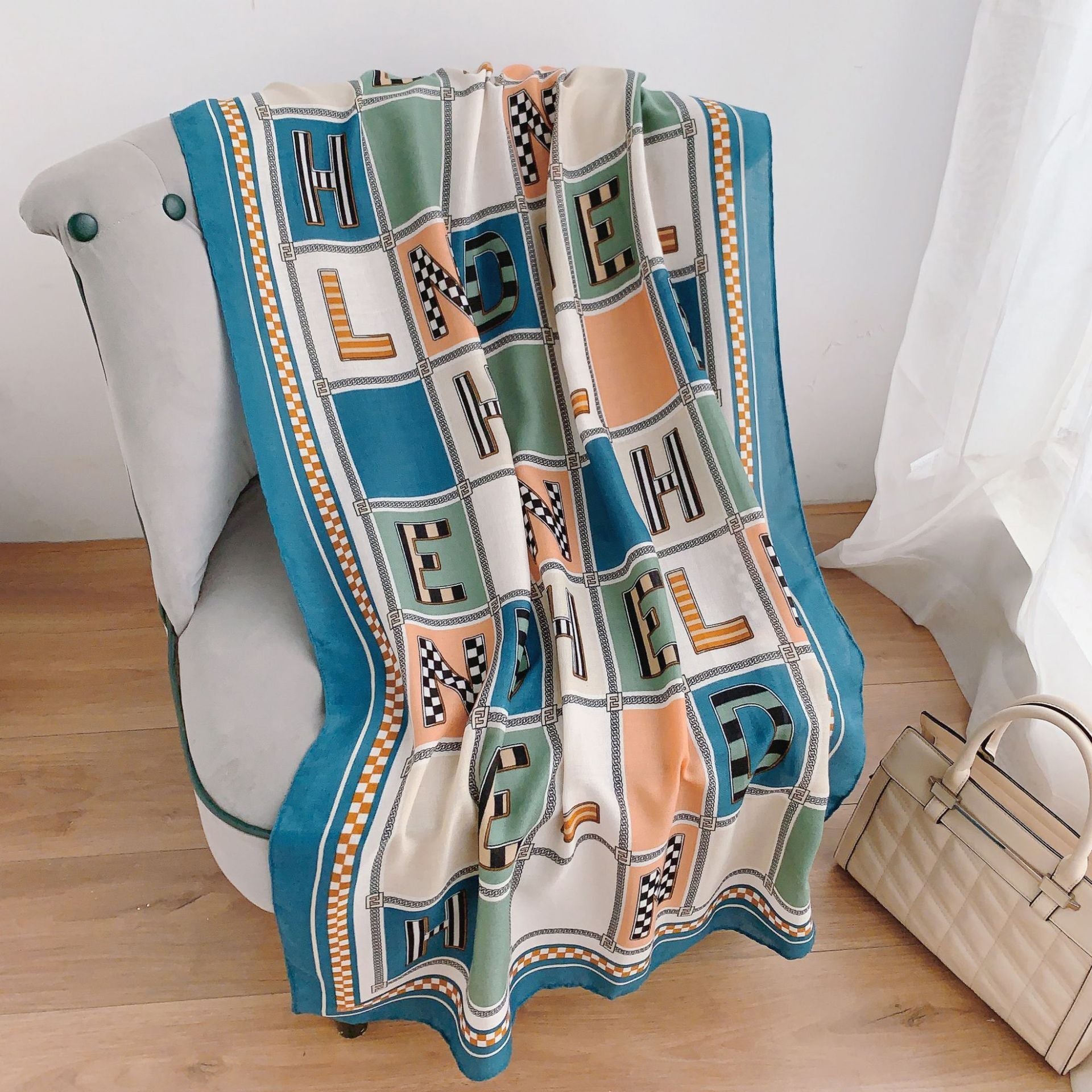 Printed Cotton And Linen Scarf Warm Outer Shawl Scarves | Ectron Online
