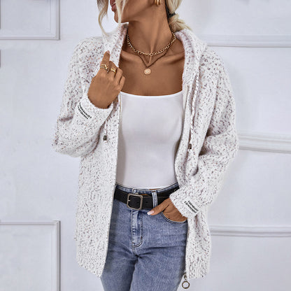 Women's European & American Style Cardigan | Long Knit Coat European And American Sweater Cardigan C | Ectron Online