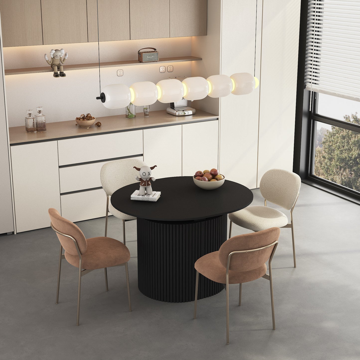 Extendable Foldable Dining Table - 1 to 10 People Expandable Table