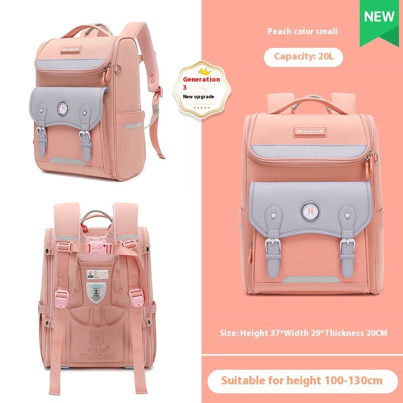 Lightweight Kids' Backpack with Spine Support – Grades 1–6 Primary School Students Grade One Two Th | Ectron Online