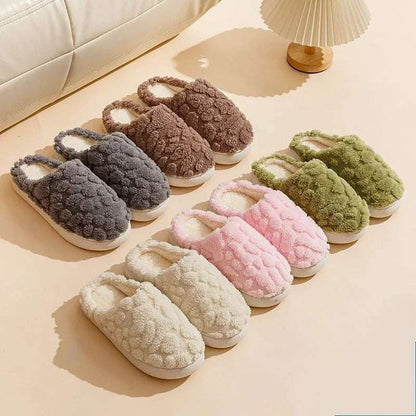 Unisex Cartoon Plush Slippers – Fuzzy, Anti-Skid & Comfy Home Fuzzy Slipper Unisex Cartoon Winter | Ectron Online