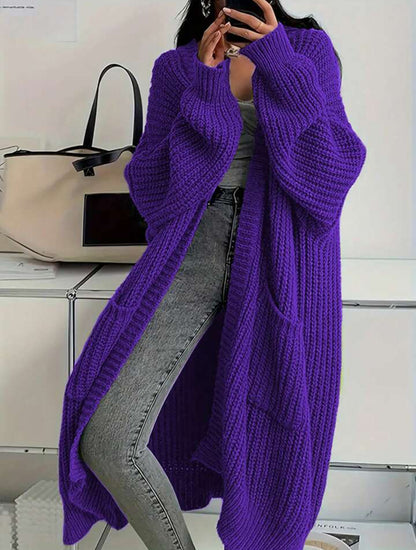 Women's Idle Style Loose Knitted Coat | Thick Oversized Cardigan Idle Style Loose Thick Knitted Coat For | Ectron Online