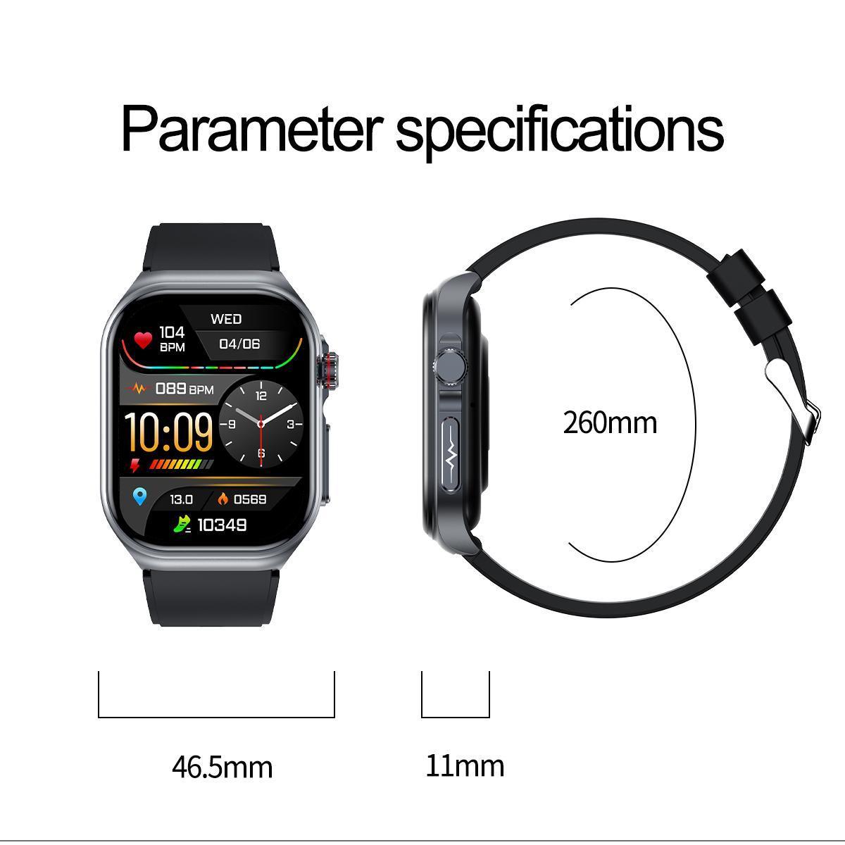 2.0" Smart Watch with Bluetooth Call | Fitness & Sleep Tracker