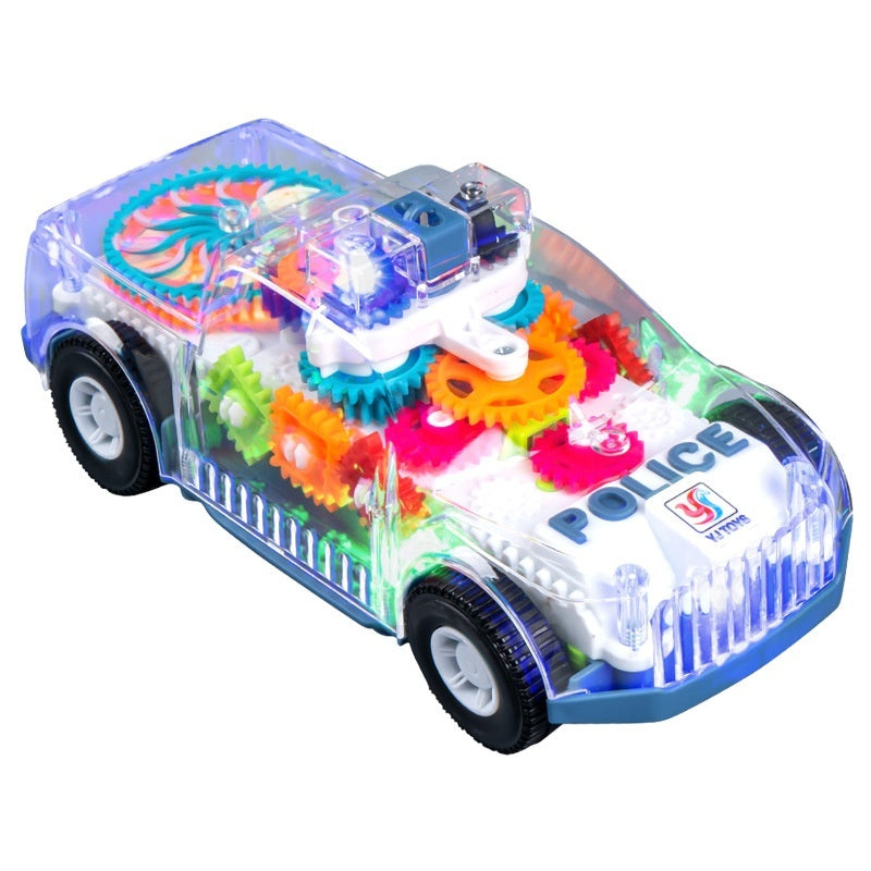 Kids' Electric Toy Car | Transparent Body | Siren Sound Effects Children's Toy | Ectron Online