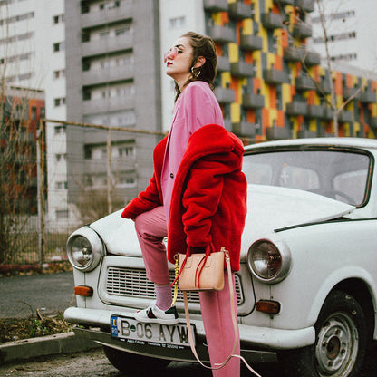 Women's Baggy Temperament Coat | Warm Casual Loose Fashion Overcoat Warm Temperament Leisure Baggy Coat | Ectron Online
