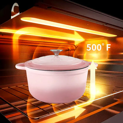 4.5 QT Enamel Cast Iron Dutch Oven - Pot with Lid & Dual Handles Dutch Oven,Dutch Oven Pot With Lid,4.5 Q | Ectron Online