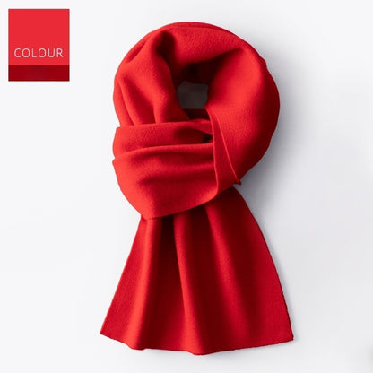 Men's Winter Plaid Wool Scarf