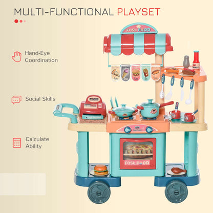 Kids Kitchen Food Stand Kids Kitchen Food Stand with Play Food | Ectron Online