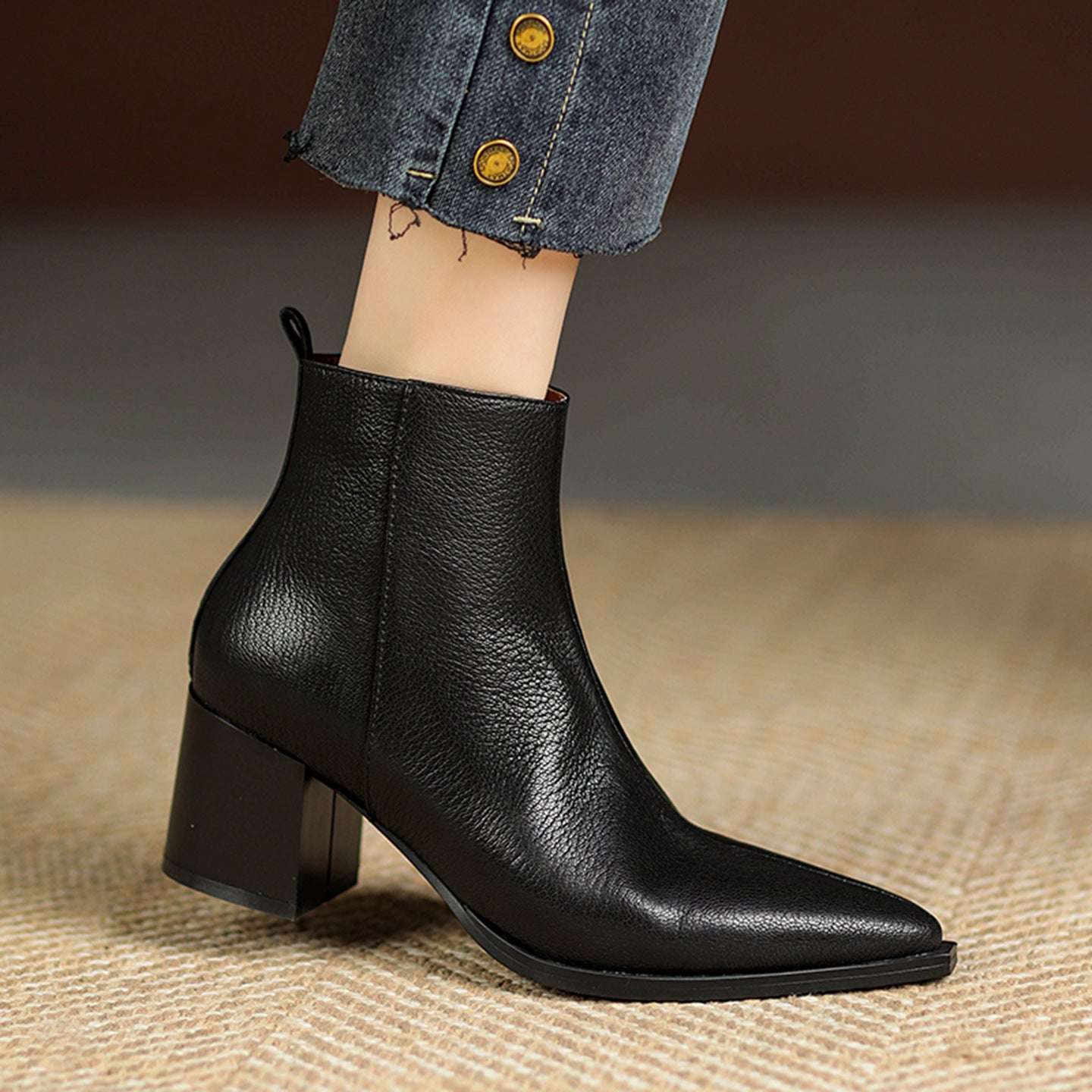Women's Simple Leather Boots - Autumn & Winter Staple Autumn And Winter Women's Simple Leather | Ectron Online