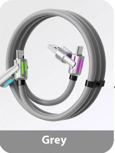 240W Light Column 4-in-1 Colorful Indicator Mobile Phone Charging Cable 240W Light Column Four-in-one Colorful I | Ectron Online