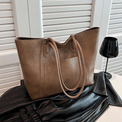 Casual Retro Shoulder Bag Commuter Tote Casual Retro Shoulder Bag Texture Class | Ectron Online