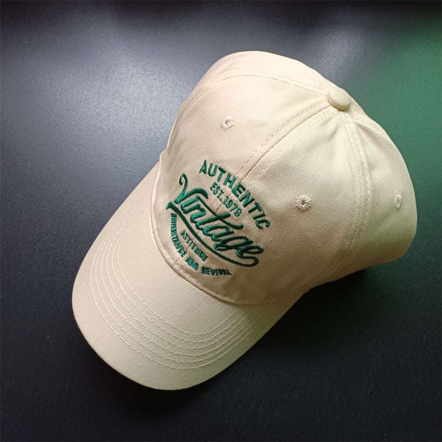 Unisex Embroidered Letter Baseball Cap – Cotton Dome Hat European And American Letter Embroidery | Ectron Online