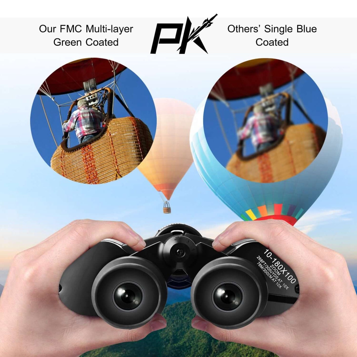 Portable Zoom Binoculars 1Pc Portable Zoom Binoculars With FMC Le | Ectron Online