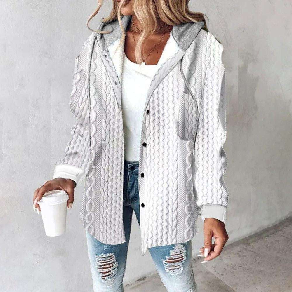 Women's Plaid Woolen Jacket with Large Checks Women's Large Checks Style Women's Woole | Ectron Online