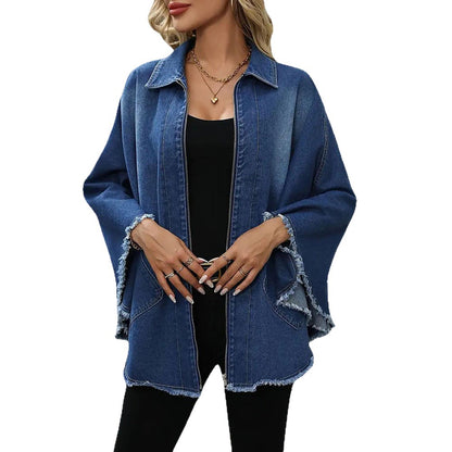 Women's Batwing-Sleeved Jacket | Fashion Loose Lapel Coat Fashion Loose Lapels Batwing-sleeved Jac | Ectron Online