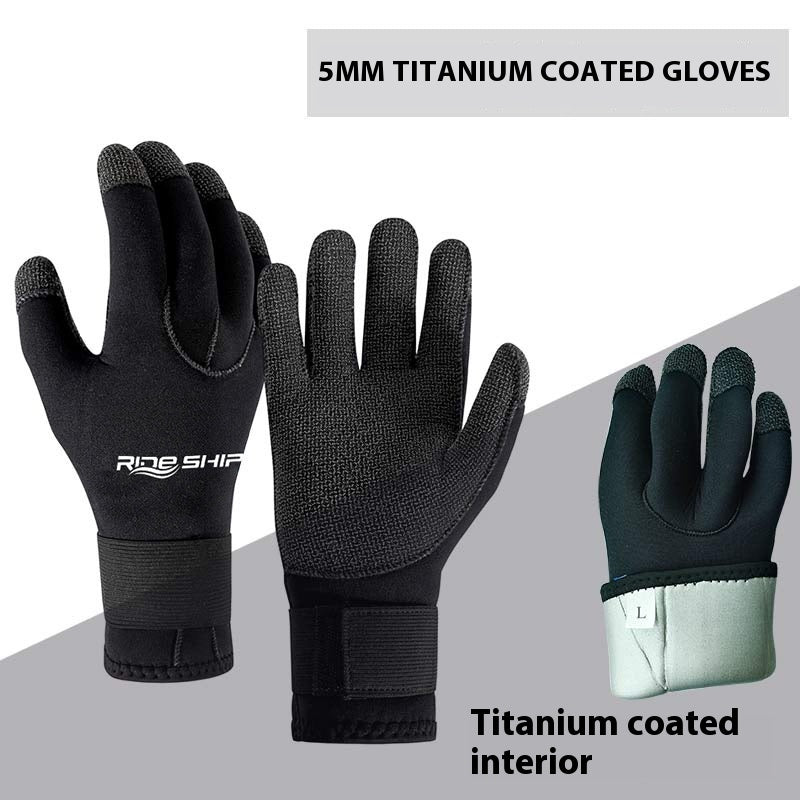 35MM Diving Mittens Wear-resistant Kevlar Titanium Coating Cold-proof Warm Non-slip Water Puncture-proof 35MM Diving Mittens Wear-resistant Kevla | Ectron Online