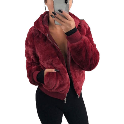 Women's Fox Fur Autumn And Winter Mink Fur Bunny Fur Coat Women