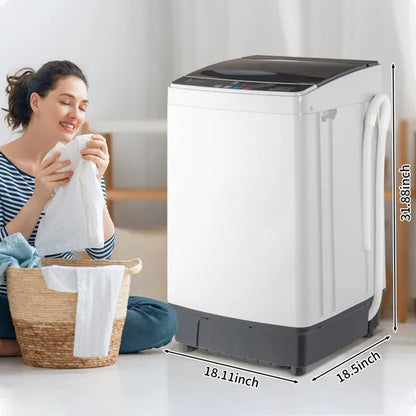 Full-Automatic Top Load Portable Washing Machine - 17.8 Lbs Capacity Full-Automatic Washing Machine Top Load | Ectron Online