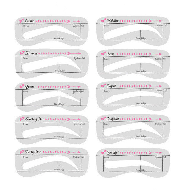 One Step Eyebrow Stamp Shaping Kit Eye Brow Gel