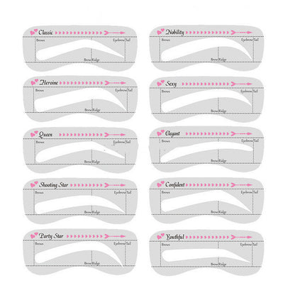 One Step Eyebrow Stamp Shaping Kit Eye Brow Gel