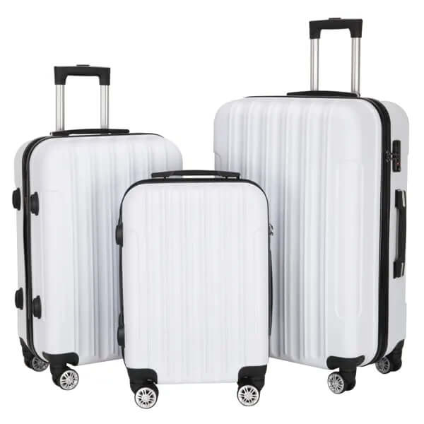 3-in-1 Multifunctional Large Capacity Travel Suitcase - Pearl White 3-in-1 Multifunctional Large Capacity Tr | Ectron Online