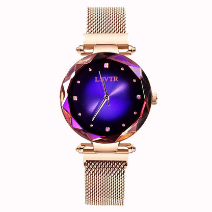 Women's Starry Quartz Lazy Magnet Strap Iron-absorbing Watch